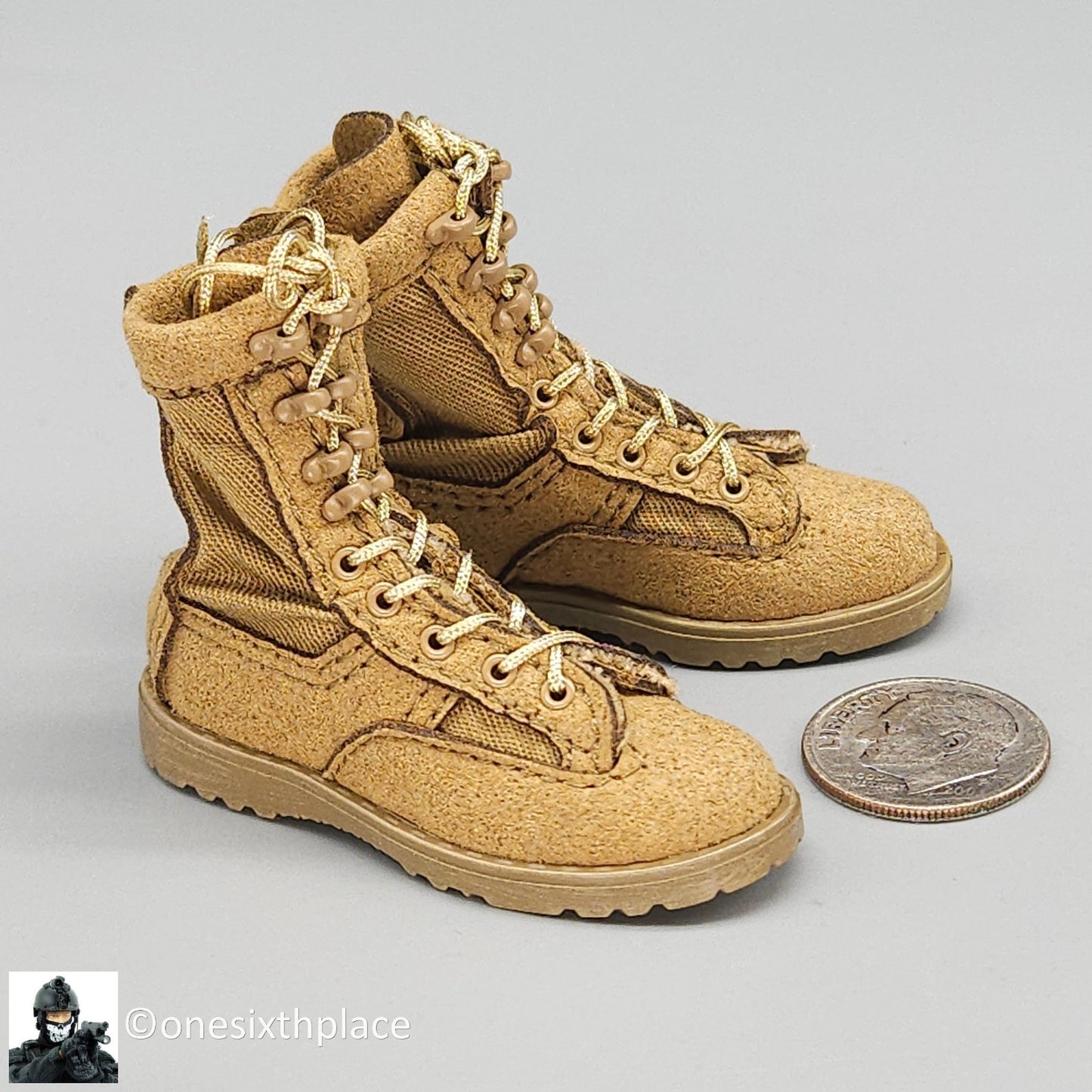1:6 scale Easy & Simple Russian ALPHA Team Leader Combat Boots for 12" Figures