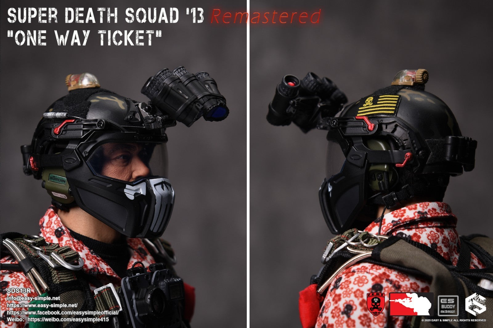 1:1 scale Easy & Simple ZERT Super Death Squad One Way Ticket Radio w/ Headset