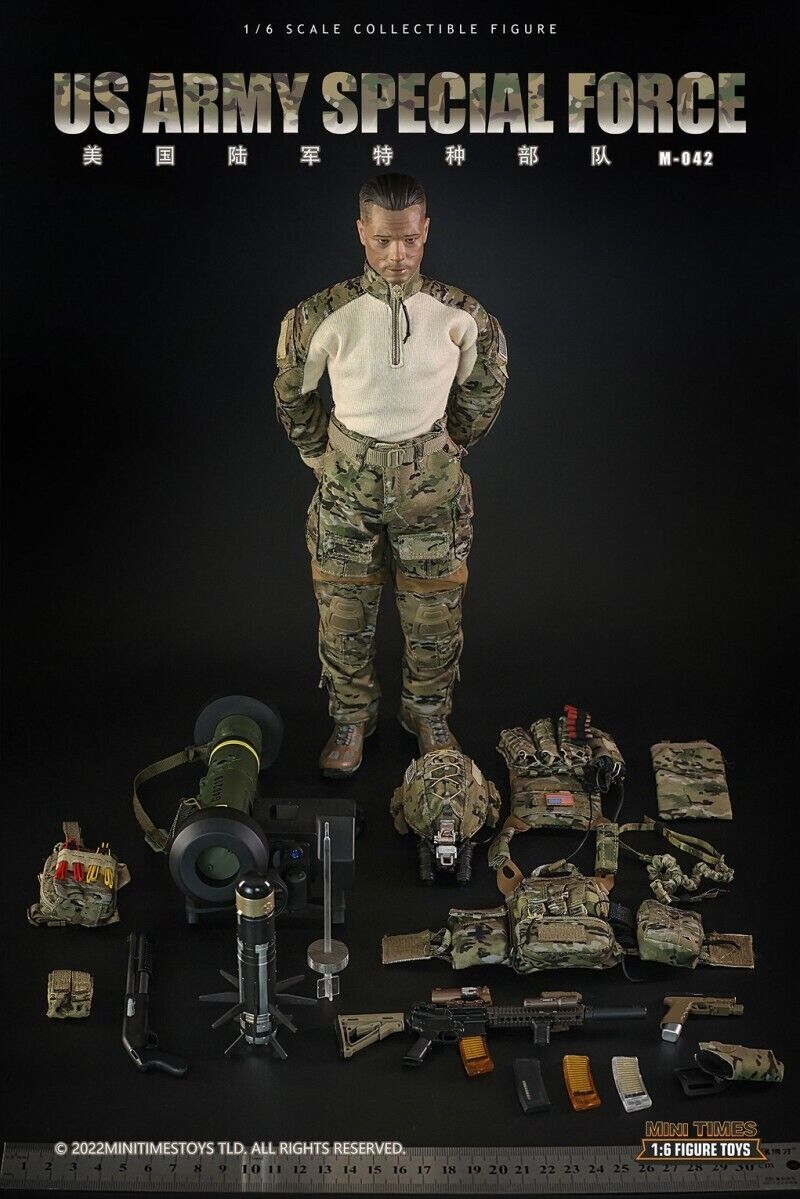 1:6 Mini Times US Army Special Forces Brad Pitt Male Head Sculpt 12" Figure Fury