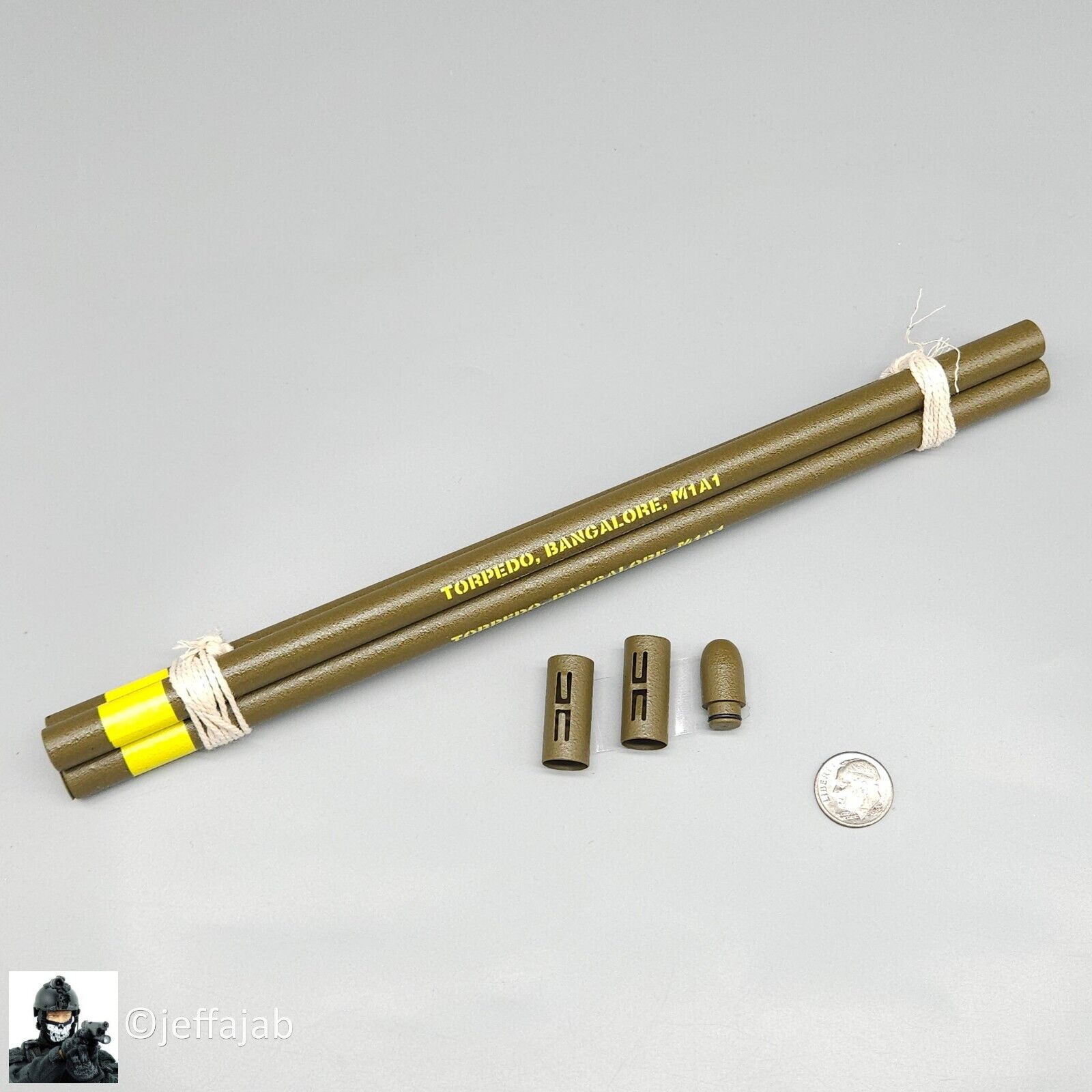 1:6 scale DiD WWII Sergeant Horvath Bangalore Torpedo Set for 12" Figures