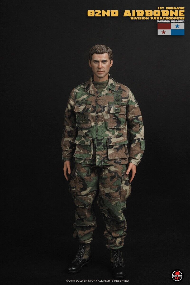 1:6 scale Soldier Story 82nd Airborne Male Head Sculpt for 12" Figures