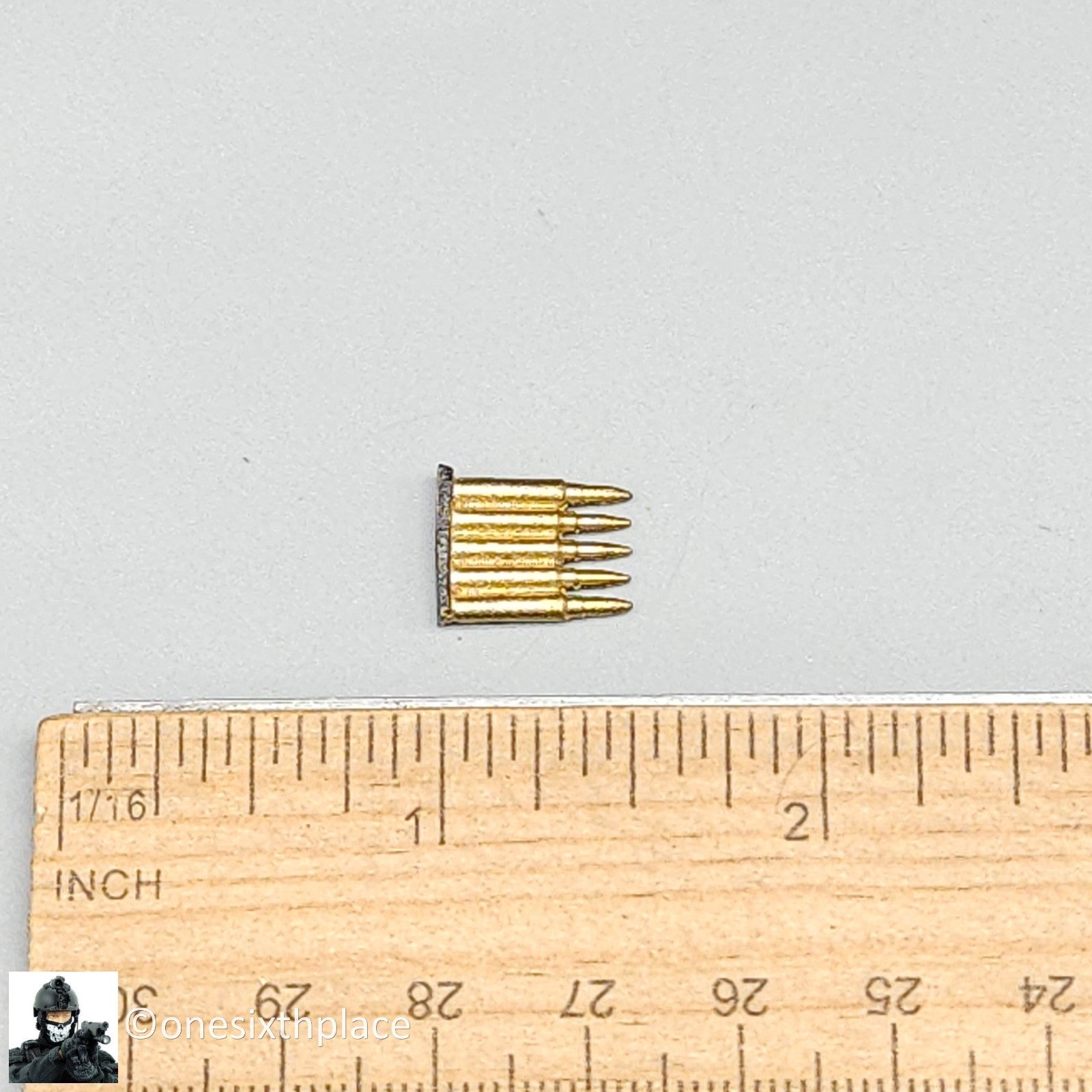 1:6 scale DiD WWII German 98K Rifle Metal Ammo Clip (x1) for 12" Figures