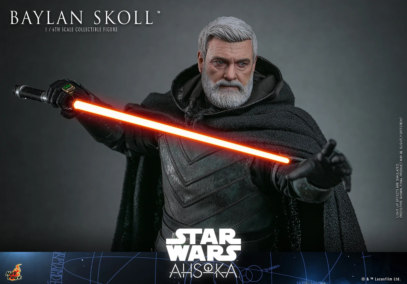 1:6 scale Hot Toys Star Wars Ahsoka Baylan Skoll 12" Action Figure TMS125