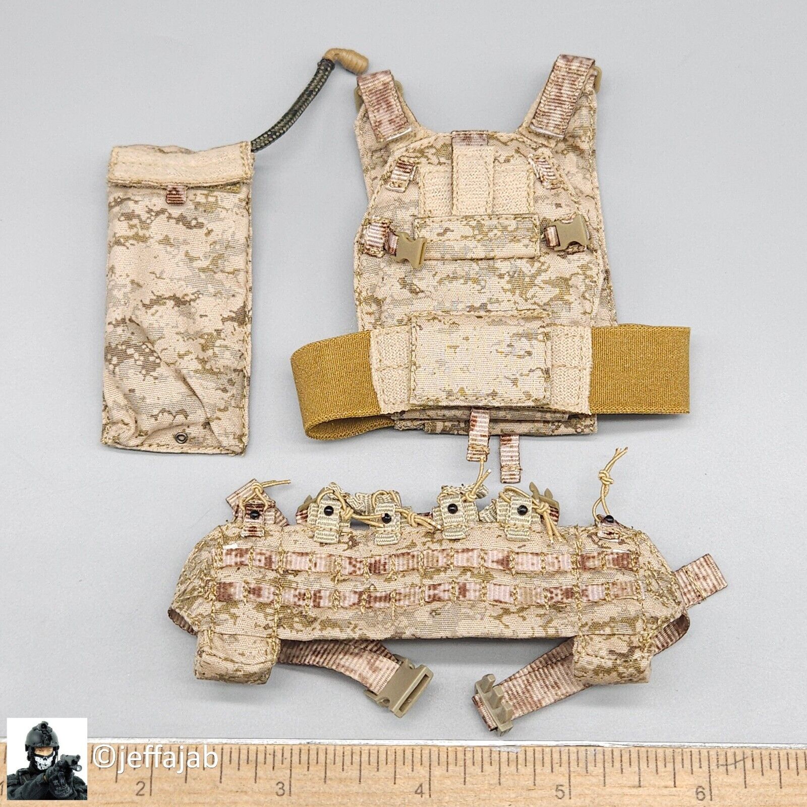 1:6 Easy & Simple Recce Element AOR1 Plate Carrier w/ Hydration Pouch