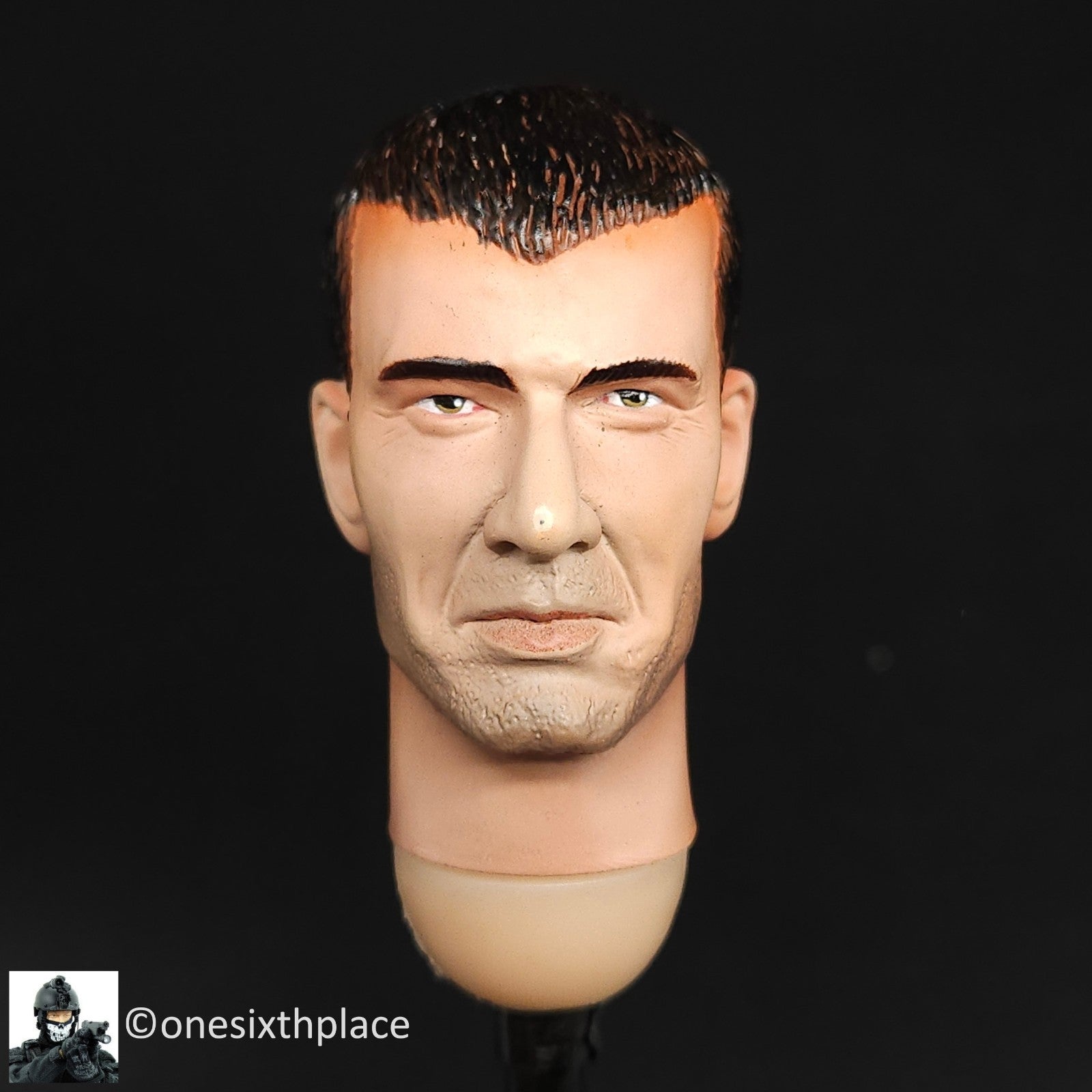 1:6 Playhouse Saturday Toys USMC Male Head Sculpt USED READ for 12" Figures