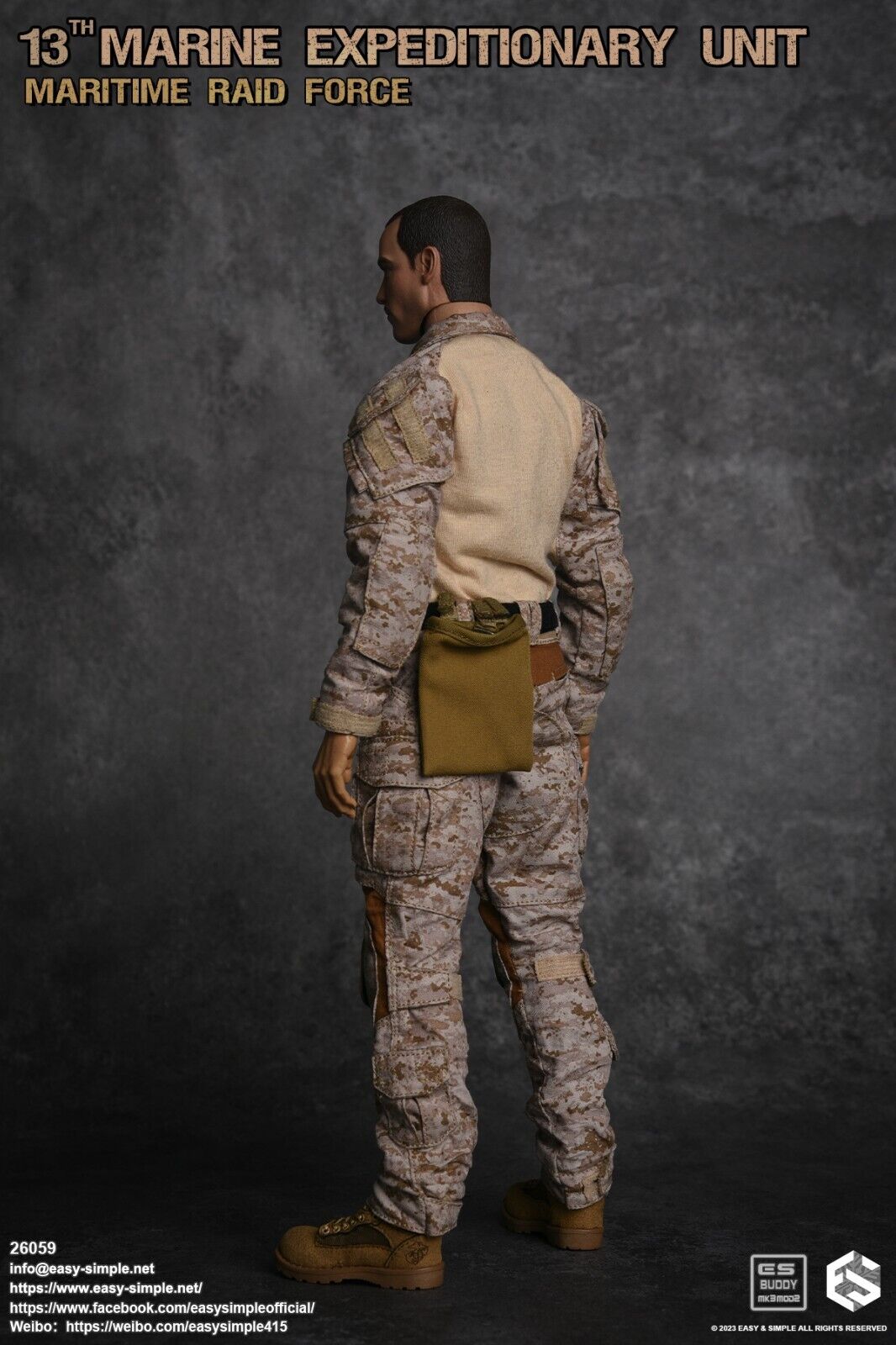 1:6 scale Easy & Simple 13th MEU Maritime Raid Force FSBE II Dump Pouch