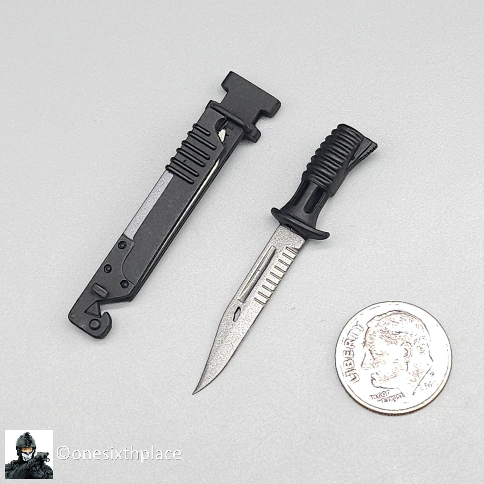 1:6 scale Dragon Aaron Modern British Bayonet Knife & Scabbard for 12" Figures