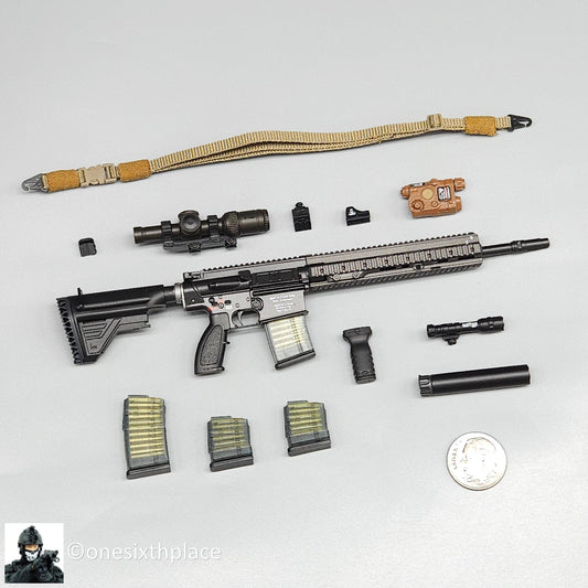 1:6 scale Easy & Simple Coalition Forces SAS HK417 Rifle for 12" Figures