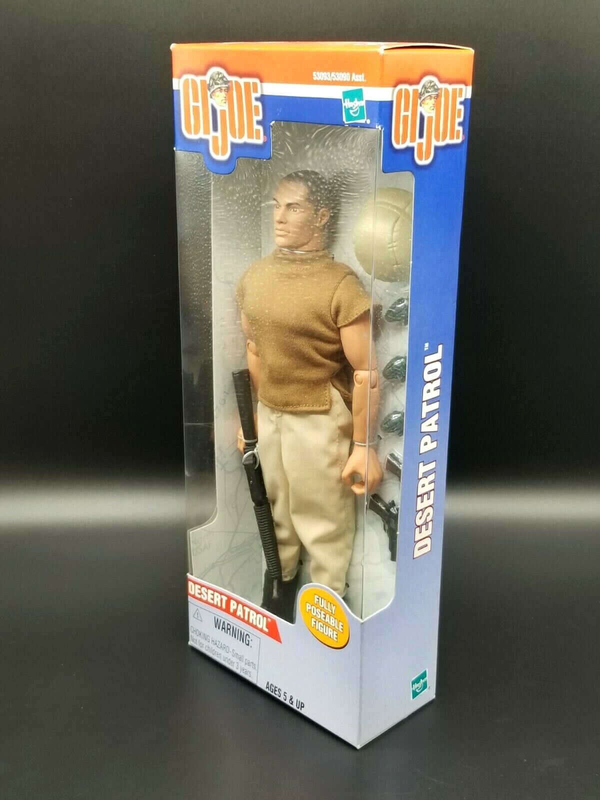 1:6 Hasbro GI Joe Desert Patrol 12" Action Figure Body Uniform M16 Rifle Set