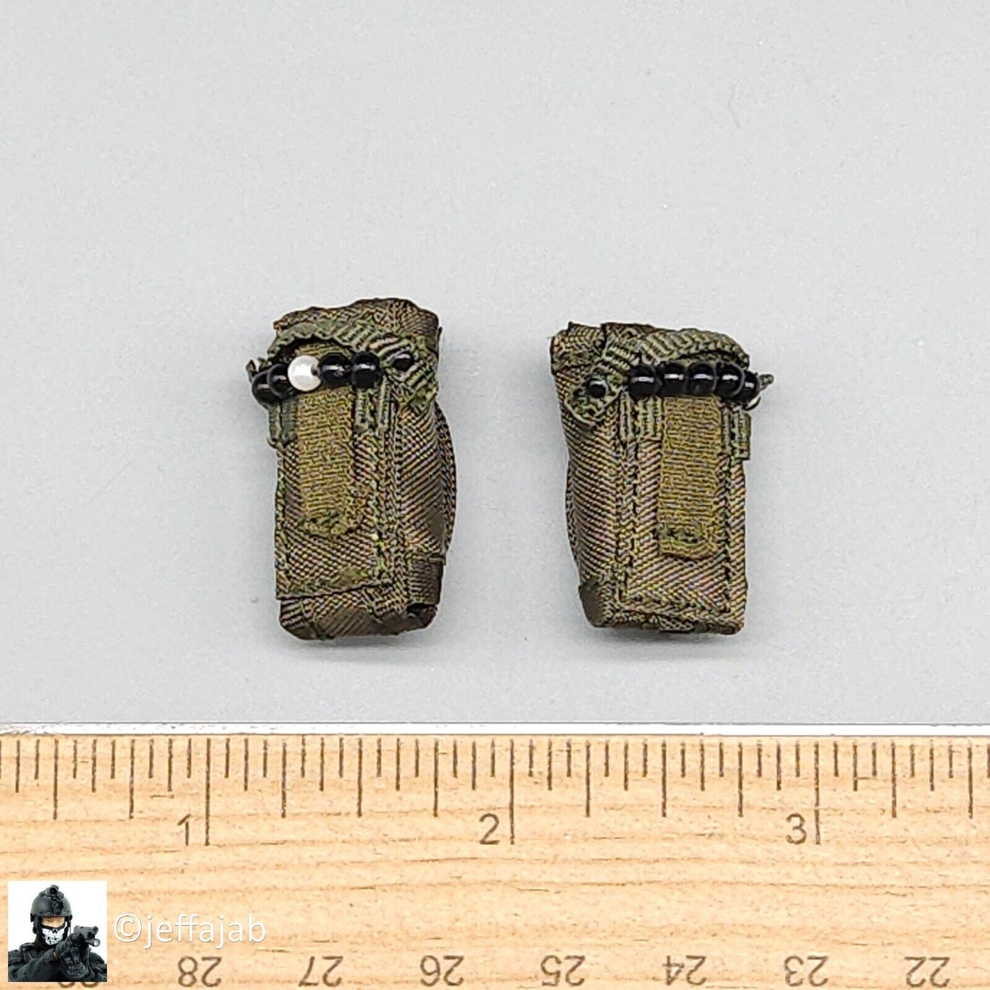1:6 scale Easy & Simple USMC 26th MEU Green Flotation Belt Pouches 12" Figures