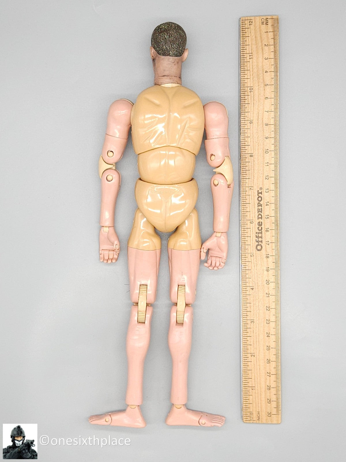 1:6 scale InToyz Sniper Male Nude Body w/ Camo Head for 12" Figures USMC