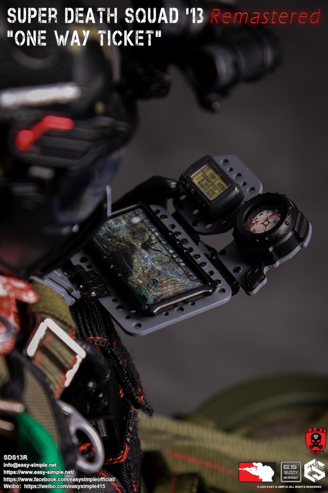 1:6 Easy & Simple ZERT Super Death Squad One Way Ticket Navboard w/ Phone