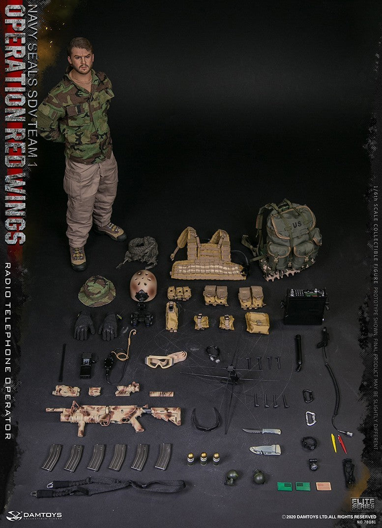 1:6 scale DamToys Navy SEAL Operation Red Wings Radio Operator Shemagh Scarf