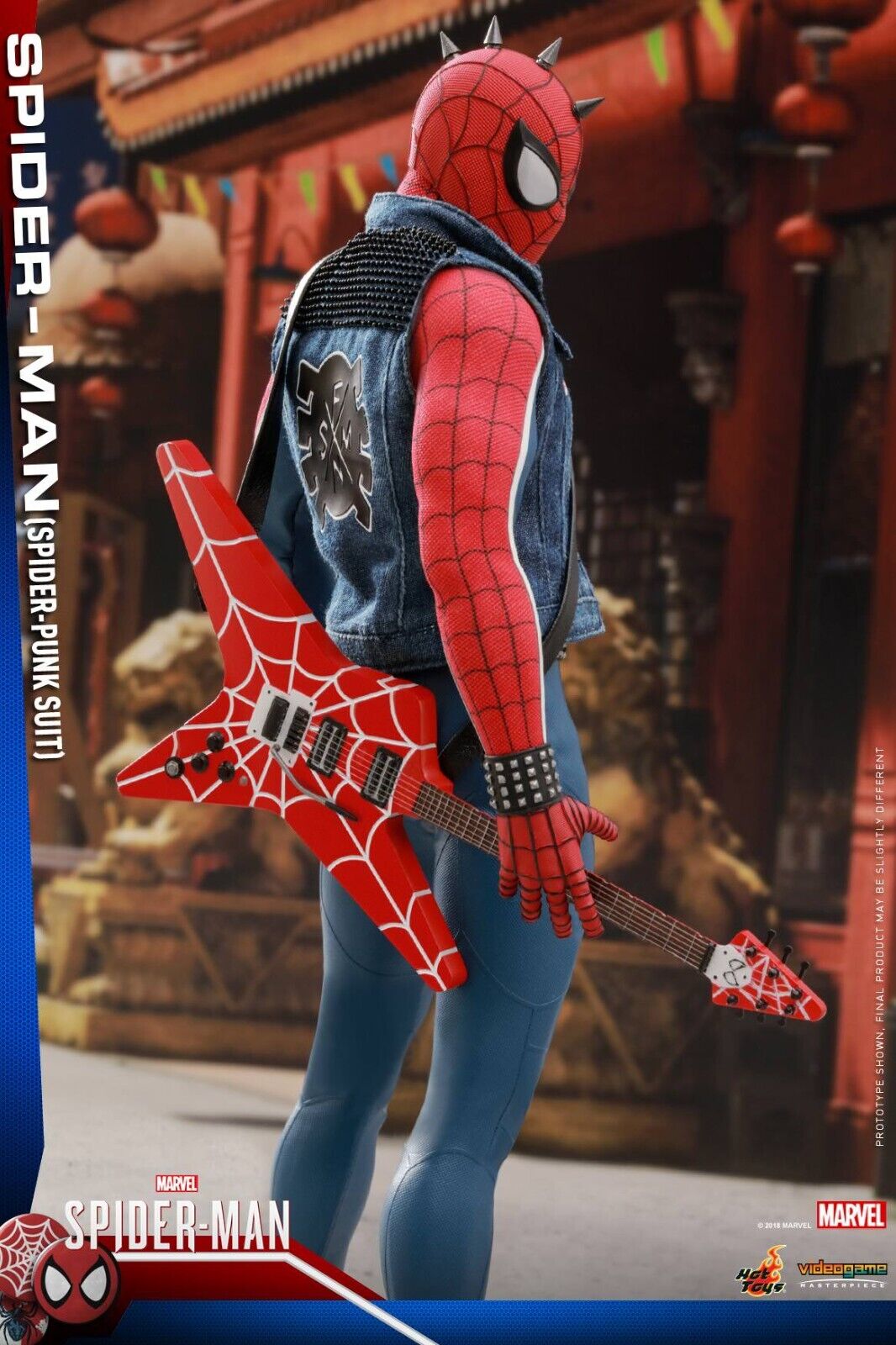 1:6 scale Hot Toys Spider-Man Spider-Punk Gloved Hands (x8) for 12" Figure VGM32