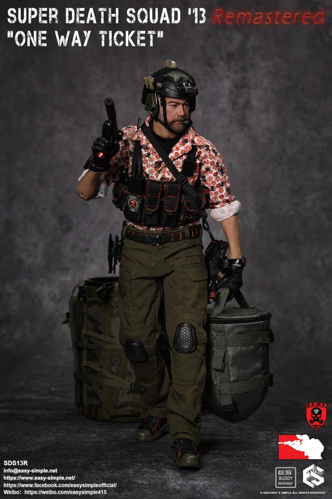 1:6 Easy & Simple ZERT Super Death Squad One Way Ticket Boots for 12" Figures