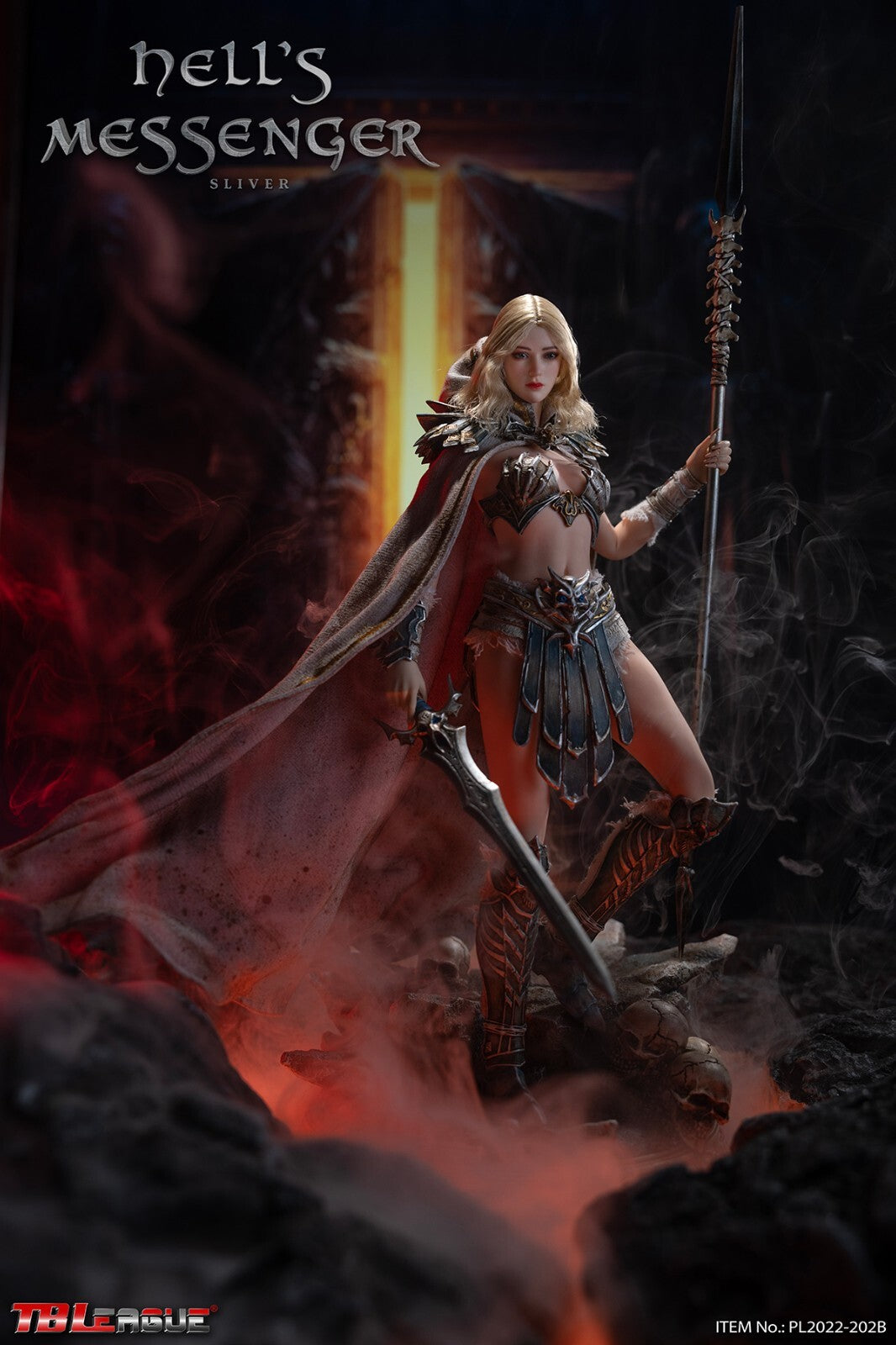 1:6 TBLeague PL2022-202B Hell’s Messenger Silver Female Body (Pale) 12" Figures