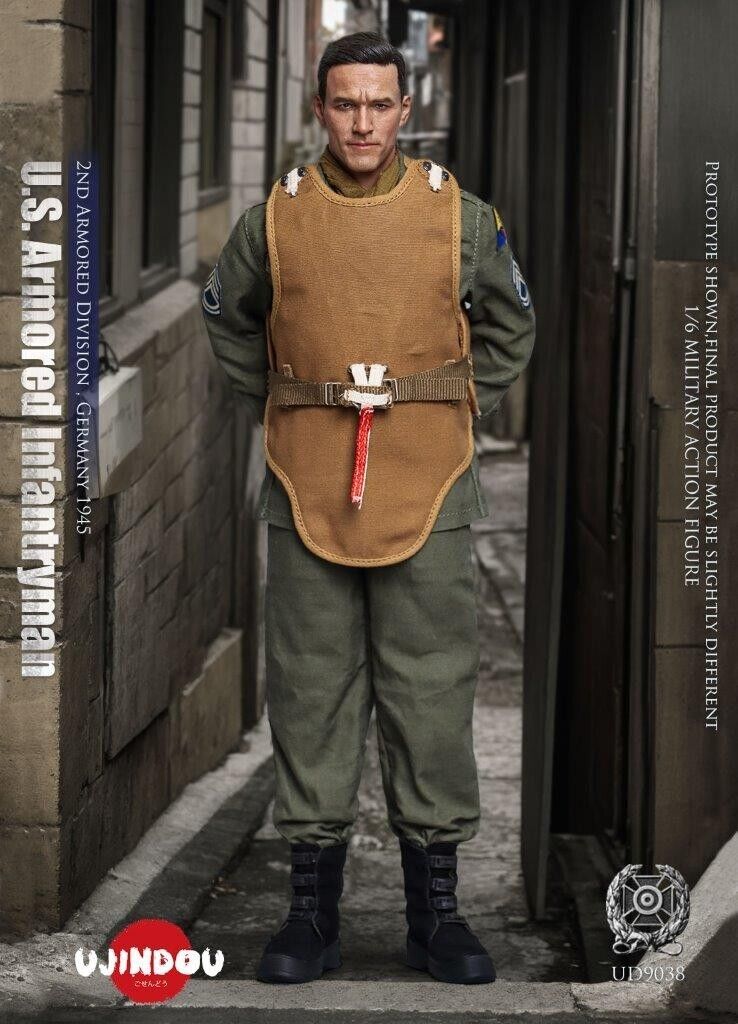1:6 scale Ujindou WWII US Armored Infantryman Germany 1945 12" Figure UD9038