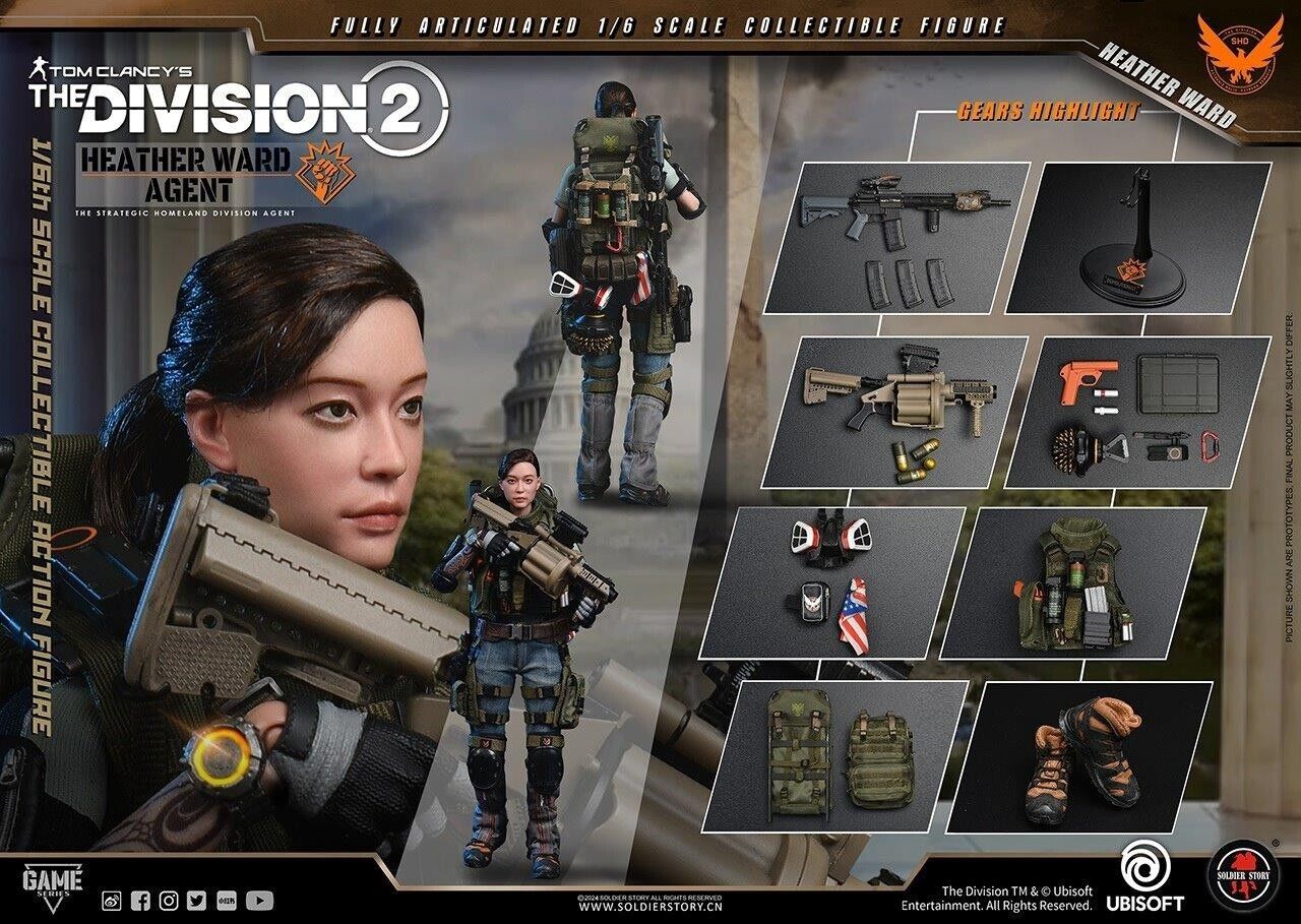 1:6 scale Soldier Story The Division 2 Agent Heather Ward Female Tactical Shirt