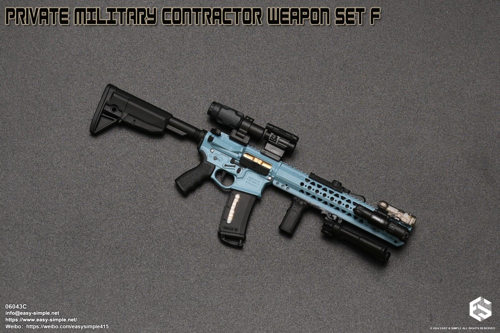 1:6 Easy & Simple Private Military Contractor Weapon Set F Ver. C for 12" Figure