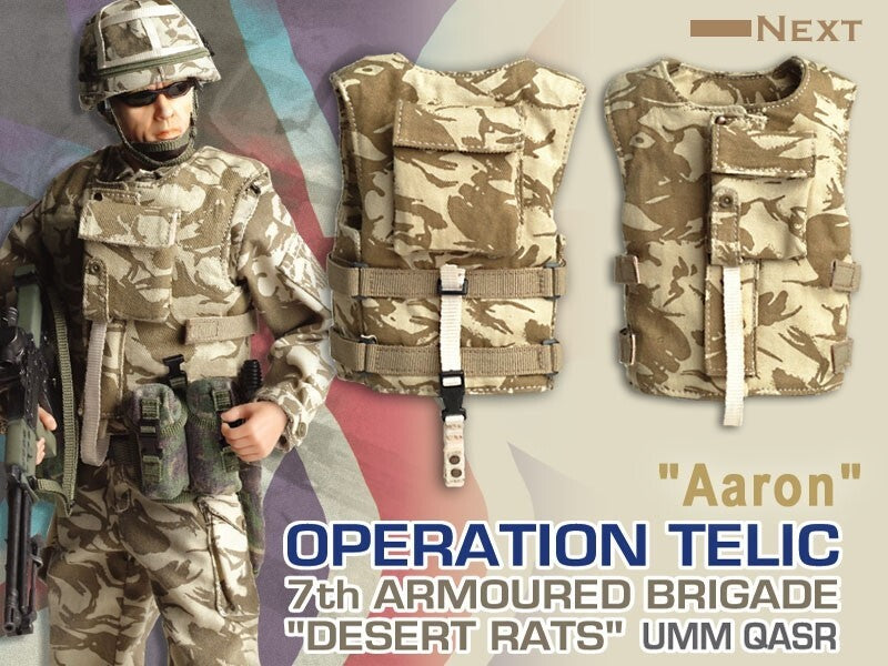 1:6 scale Dragon Aaron Modern British Desert DPM Body Armor Vest for 12" Figures