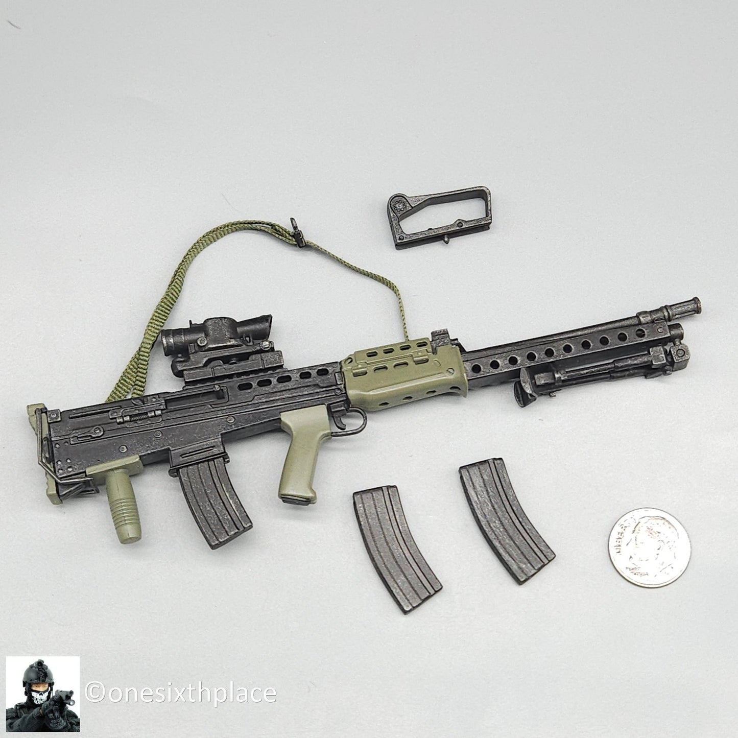 1:6 scale Dragon Aaron British SA80 L86 LSW Machine Gun for 12" Figures