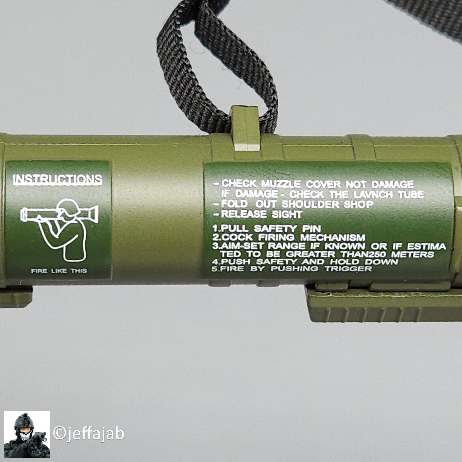 1:6 scale DamToys 75th Ranger Regiment Airborne M136 AT4 Anti-Tank Weapon