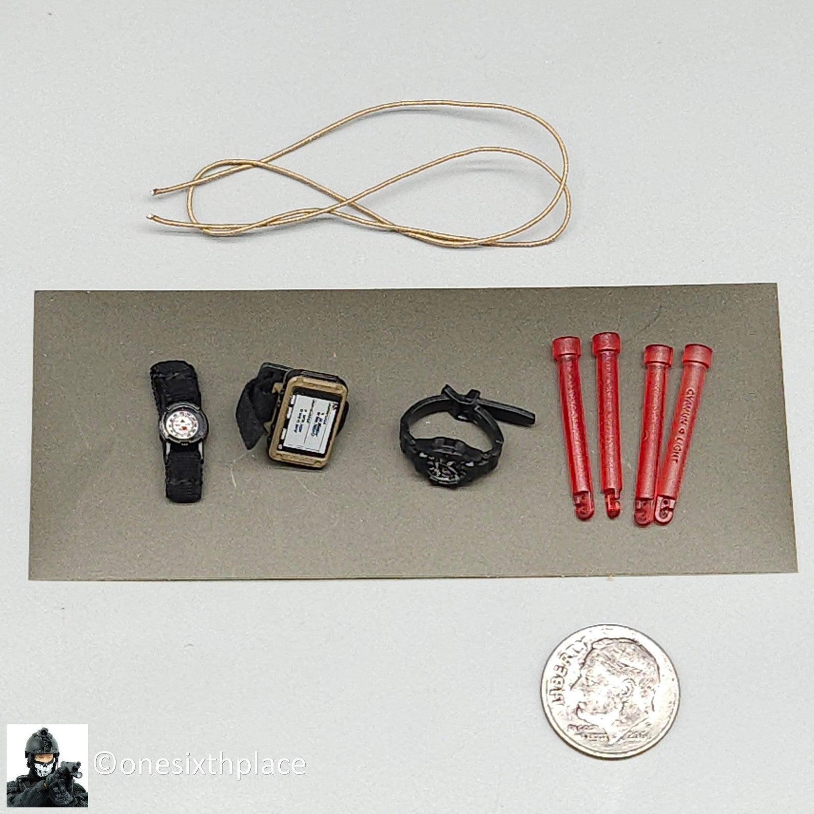 1:6 scale Easy & Simple Coalition Forces Compass GPS Watch Cord Set 26065RA