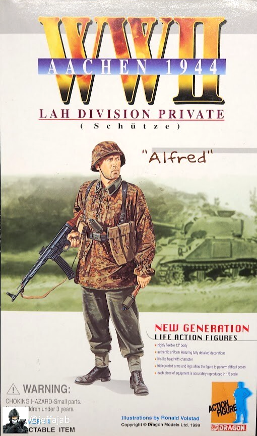 1:6 scale Dragon WWII German Waffen SS LAH Schutz Alfred Tunic for 12" Figures