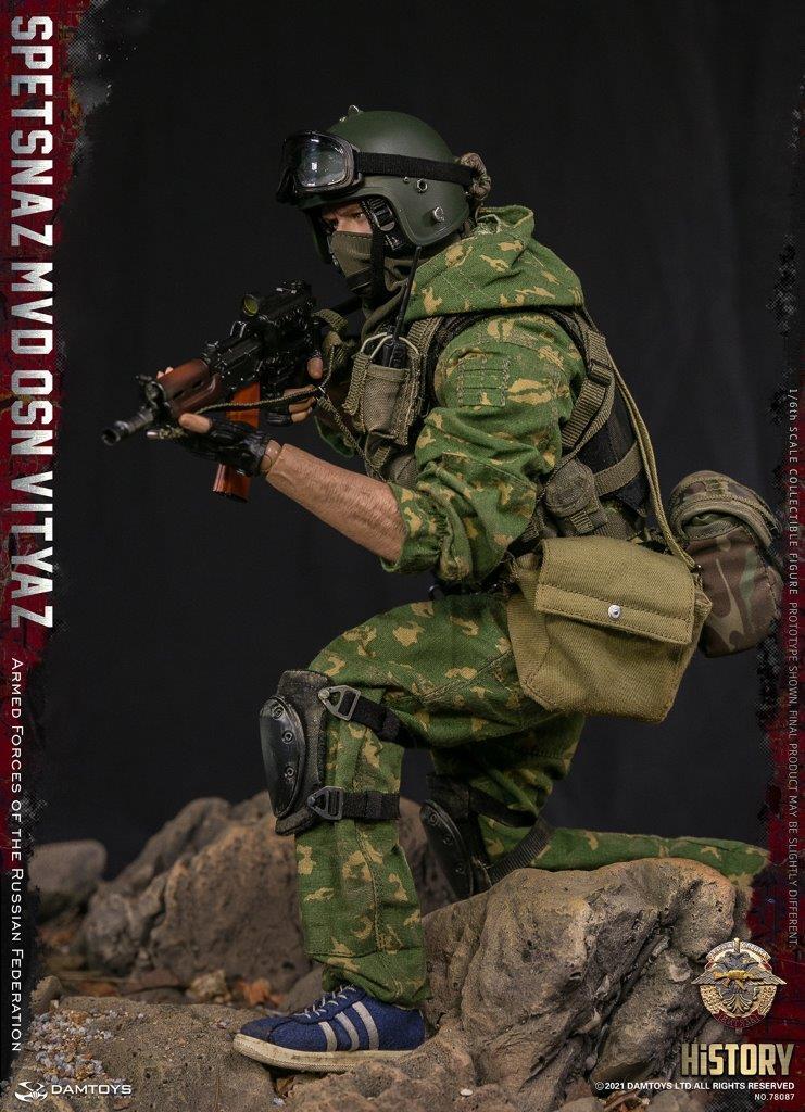 1:6 DamToys Russian Spetsnaz Vityaz Large Woodland Camo Pouch for 12" Figures