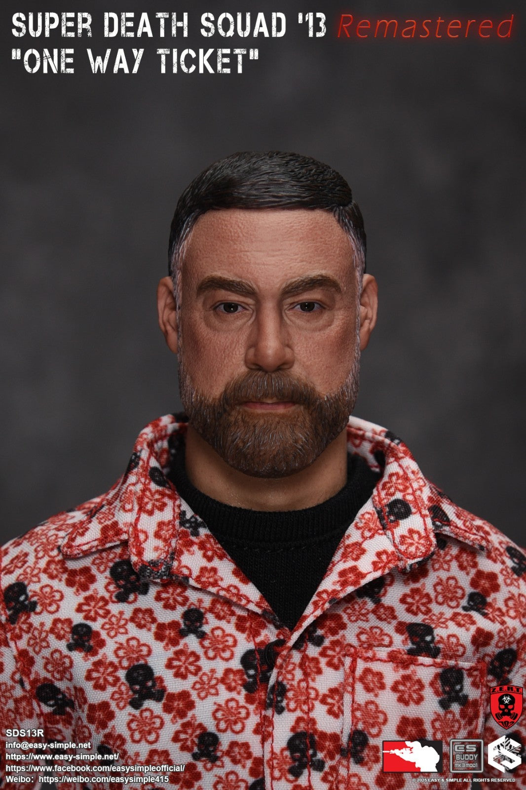 1:6 Easy & Simple ZERT Super Death Squad One Way Ticket Male Head Sculpt
