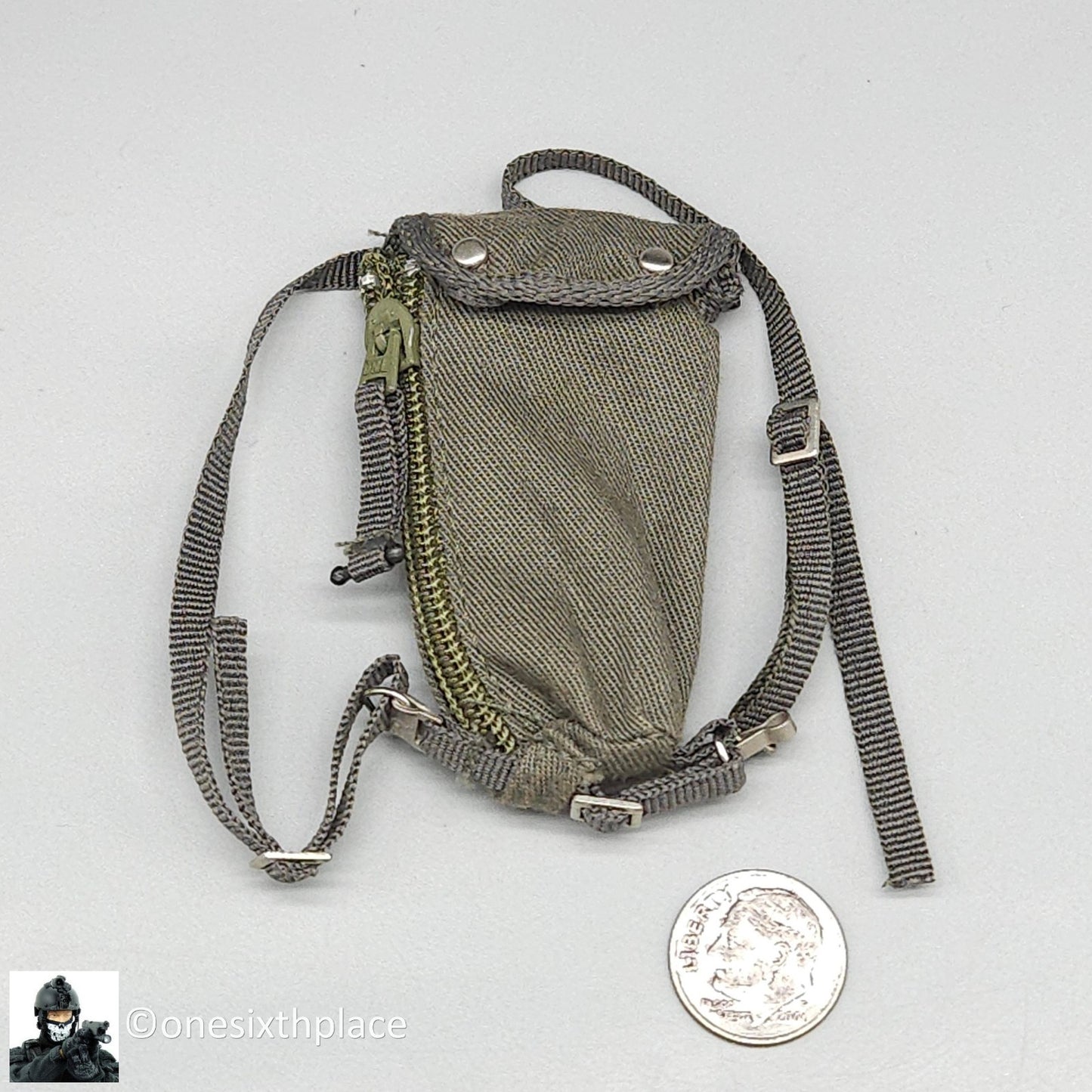 1:6 Dragon WWII German Fallschirmjager Pieter Gas Mask Bag for 12" Figures