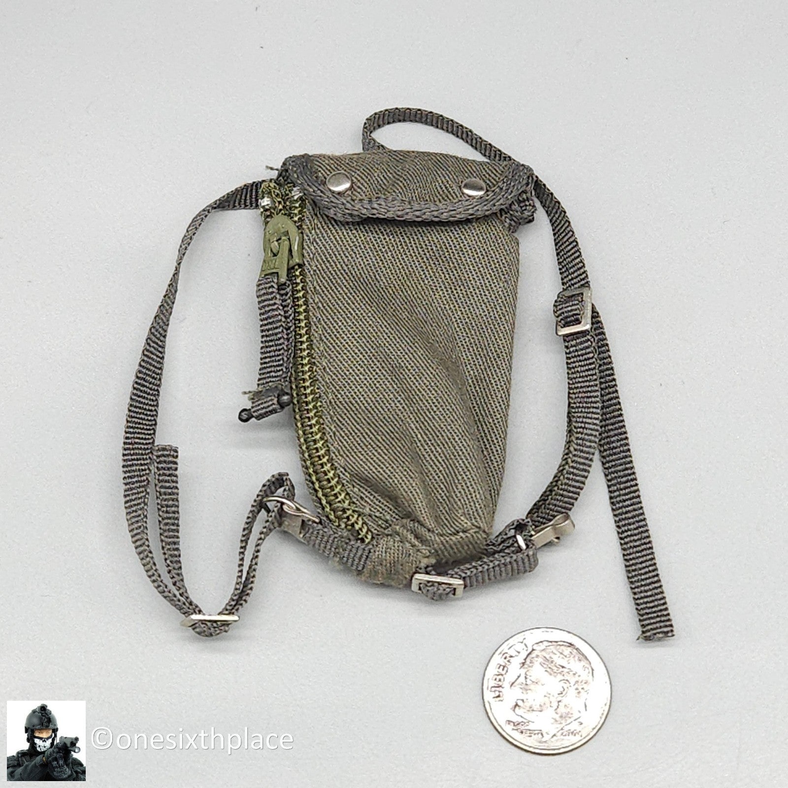 1:6 Dragon WWII German Fallschirmjager Pieter Gas Mask Bag for 12" Figures