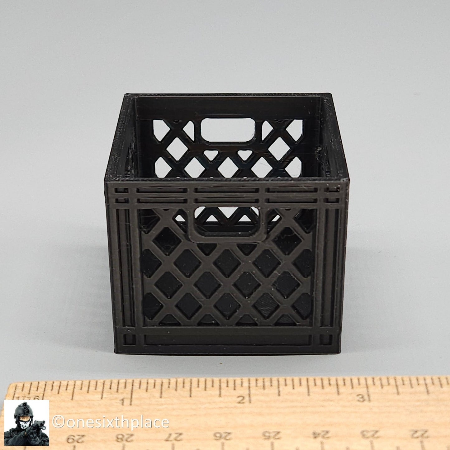 1:6 scale Plastic Milk Crate Storage Bin for 12" Figures Diorama