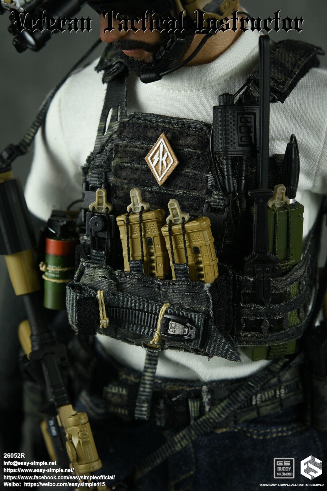 1:6 Easy & Simple Veteran Tactical Instructor Combat Grenade Tourniquet Set 12"