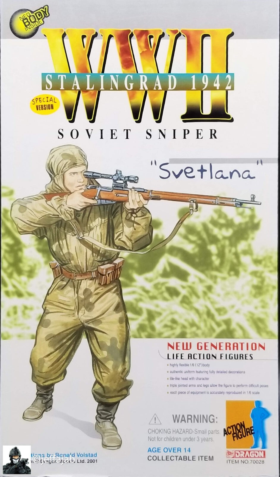 1:6 Dragon WWII Russian Female Sniper Svetlana Mosin Nagant Rifle for 12" Figure