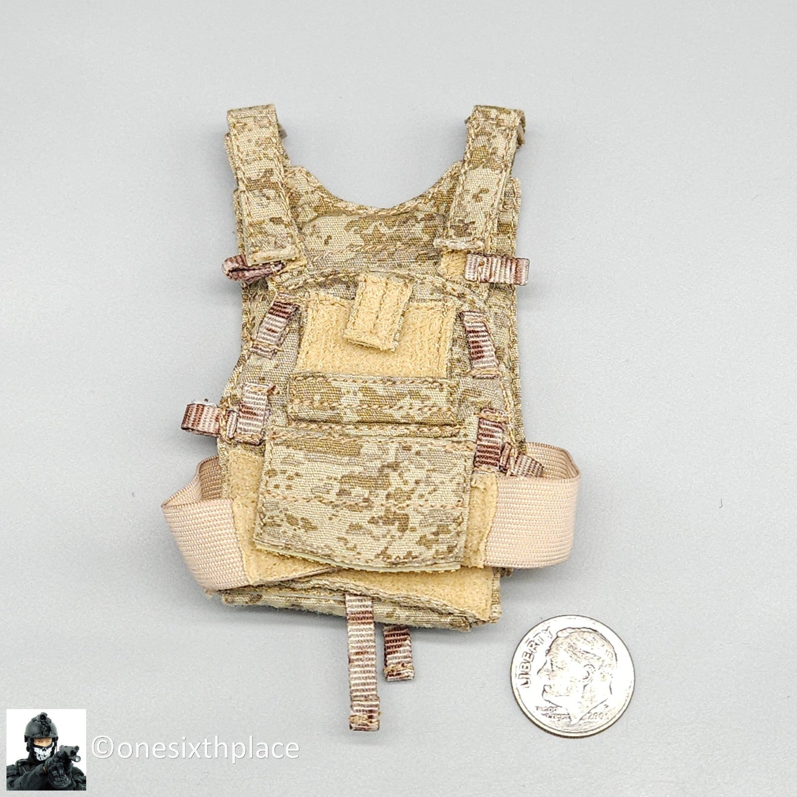 1:6 DamToys DEVGRU K9 Handler AOR1 6094 Slick Plate Carrier for 12" Figures