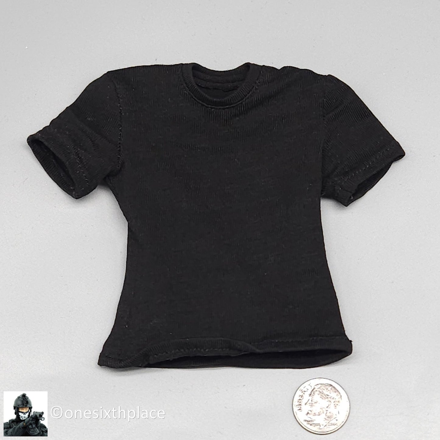 1:6 DamToys Russian Spetsnaz FSB Alpha Gunner Mens Black T-Shirt fo 12" Figures