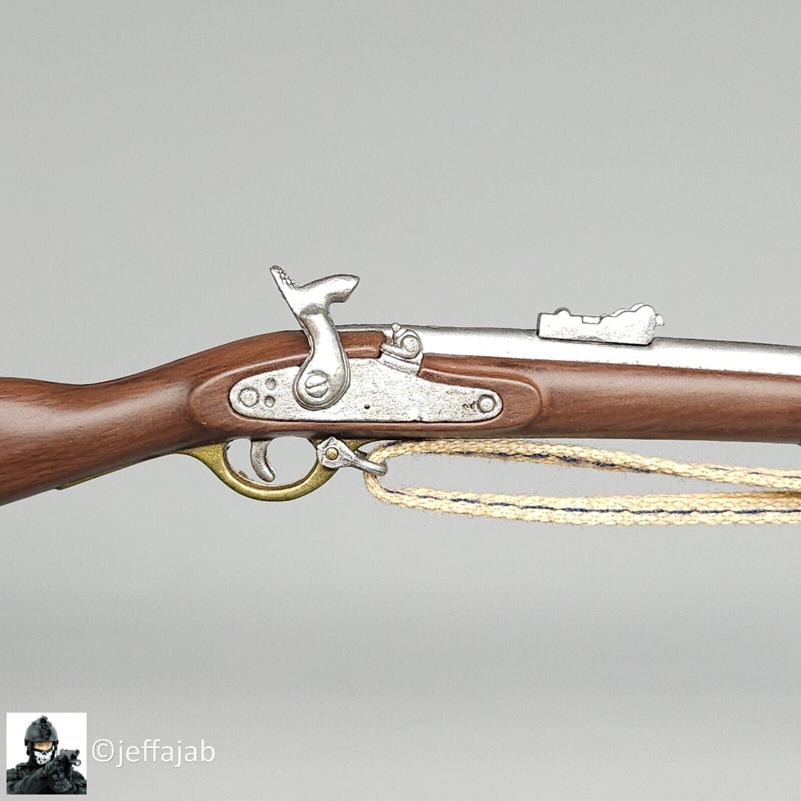 1:6 scale Sideshow Civil War Confederate Enfield Rifle w/ Bayonet for 12" Figure