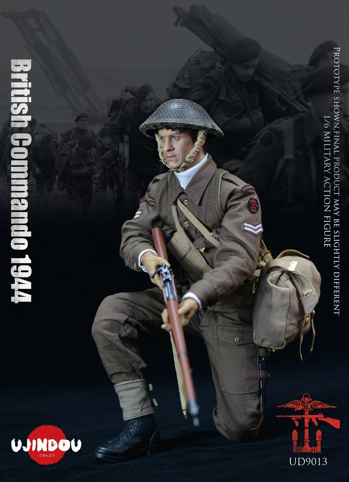 1:6 Ujindou WWII British Commando 1944 12" Action Figure DiD Dragon GI Joe
