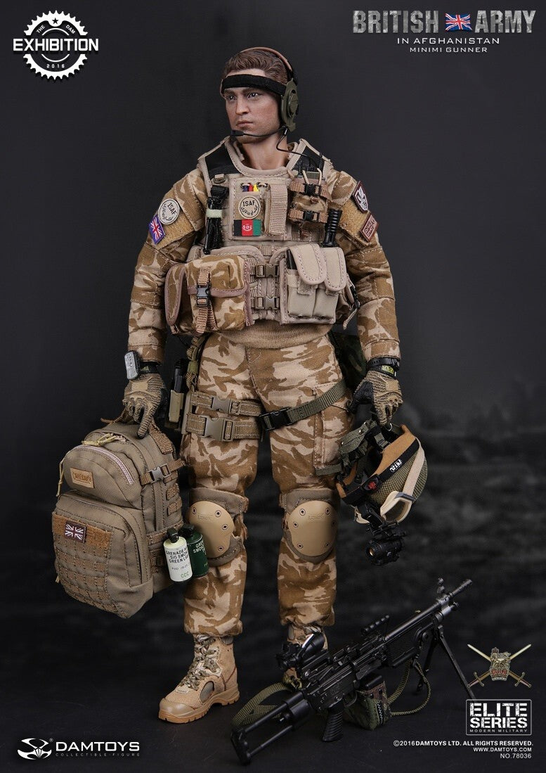 1:6 scale Damtoys British Army Minimi Gunner Osprey Assault Body Armor Vest