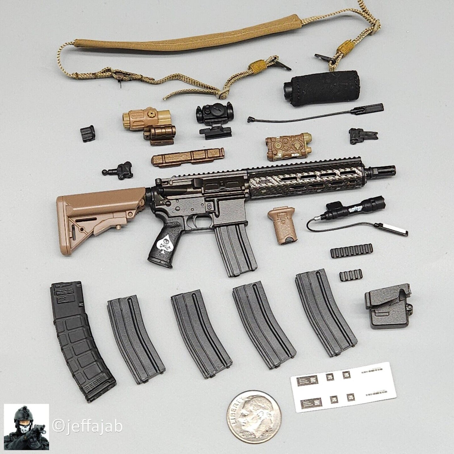 1:6 scale Easy & Simple Delta Force Chronology 2022 Ver. A HK416 Rifle Set