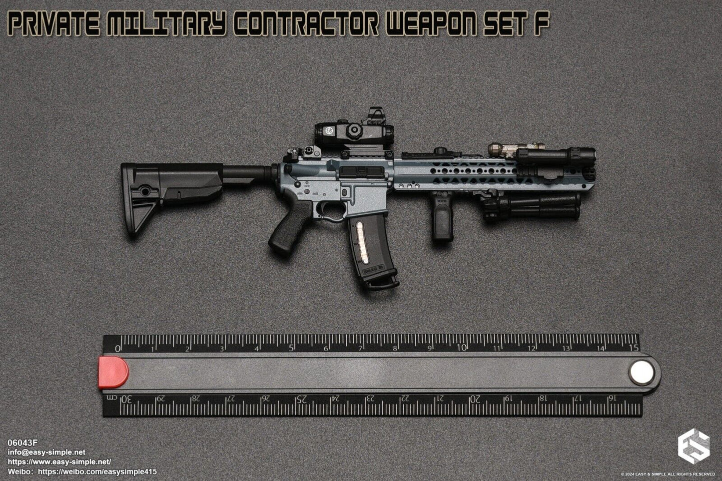 1:6 Easy & Simple Private Military Contractor Weapon Set F Ver. F for 12" Figure