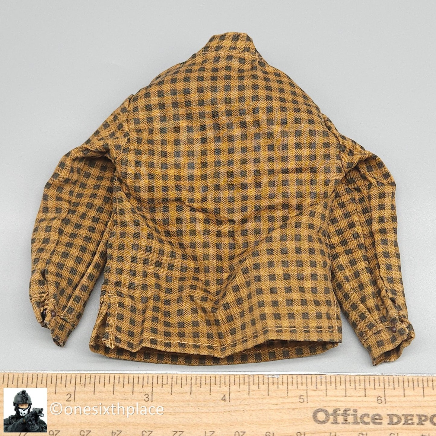 1:6 scale Sideshow Civil War 29th Alabama Plaid Shirt for 12" Figures