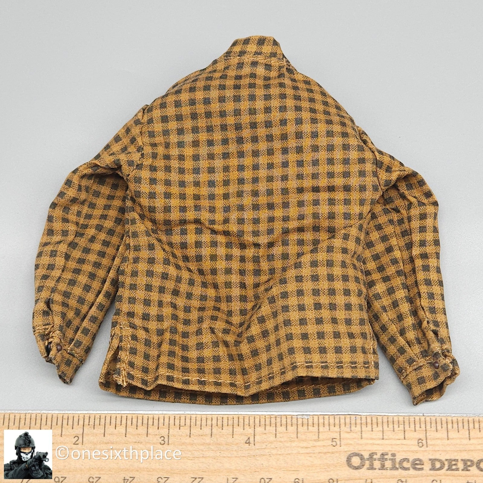 1:6 scale Sideshow Civil War 29th Alabama Plaid Shirt for 12" Figures