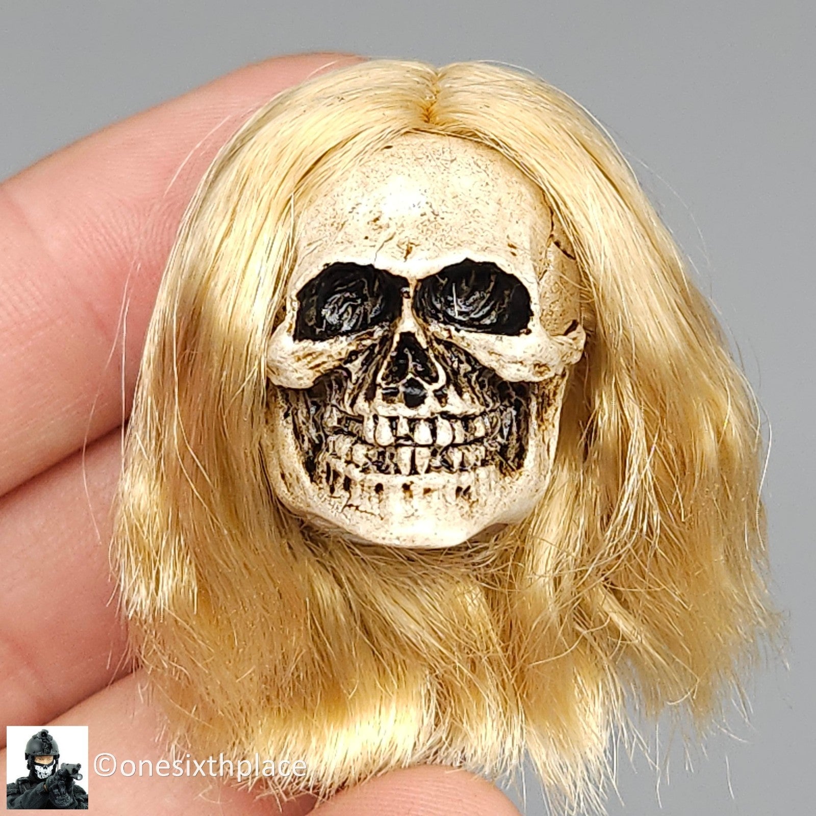 1:6 TBLeague PL2022-202B Hell’s Messenger Silver Female Skull Head 12" Figures