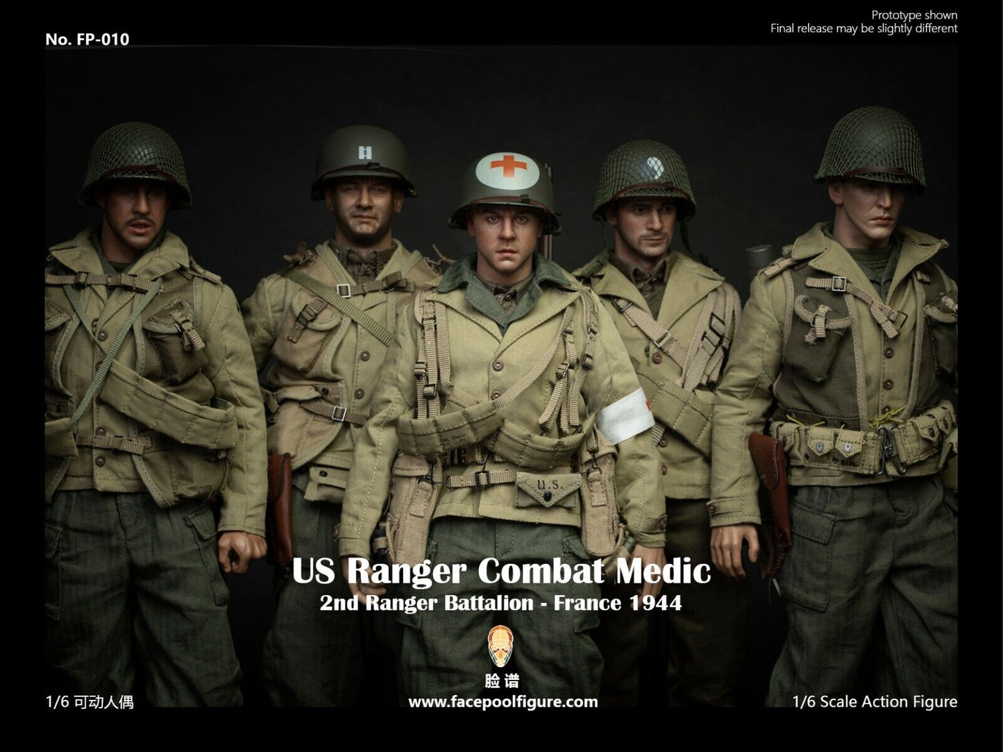 1:6 FacePool WWII US Ranger Combat Medic Medical Supplies for 12" Figures