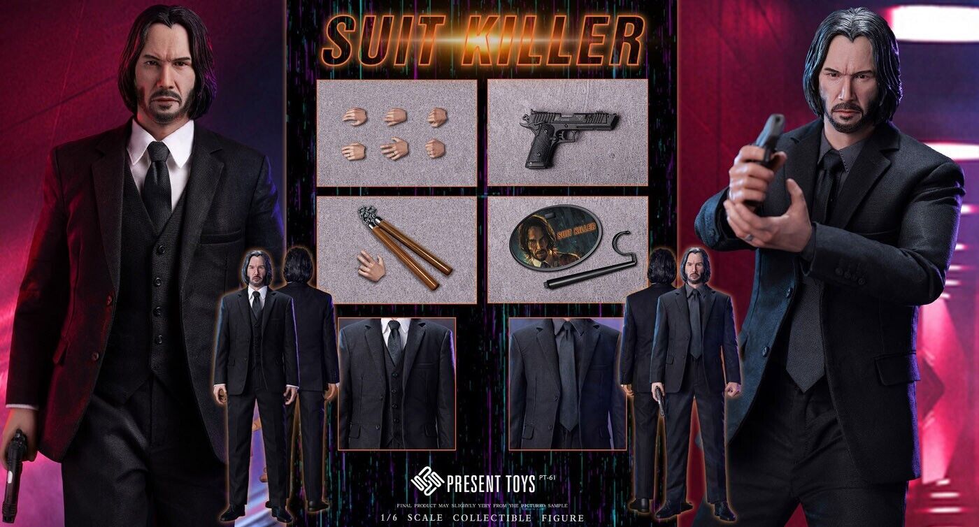 1:6 Present Toys Suit Killer 12" Action Figure John Wick