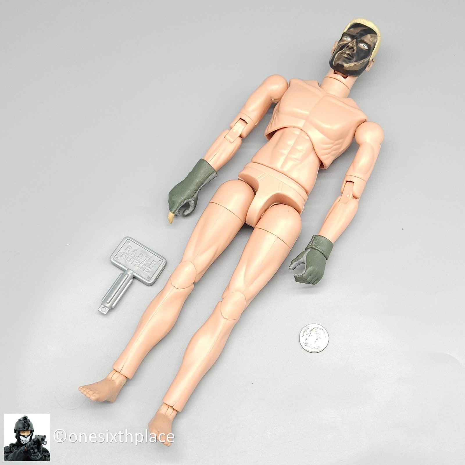 1:6 scale BBI SEAL Team 8 Shark Male G1 Body w/ Camo Head Sculpt for 12" Figures