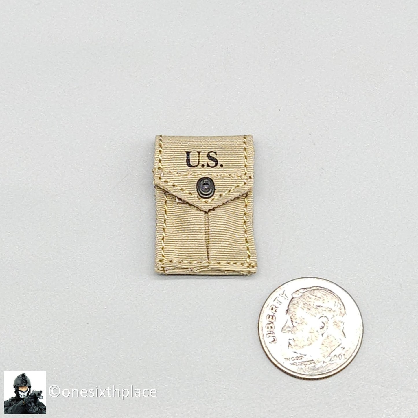 1:6 Facepool WWII USMC Snafu Pistol Ammo Mag Pouch for 12" Figures