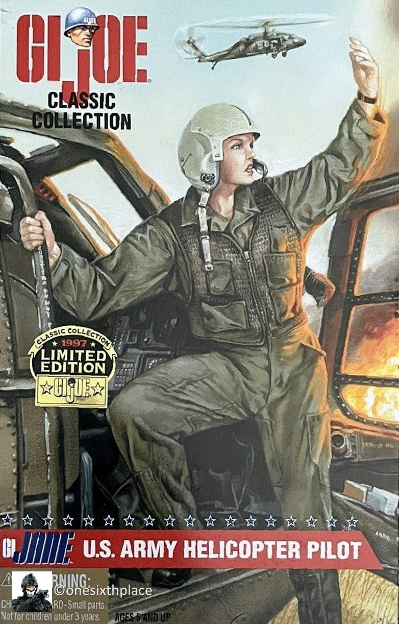 1:6 scale Hasbro US Army Female Helicopter Pilot Helmet 12" Figures